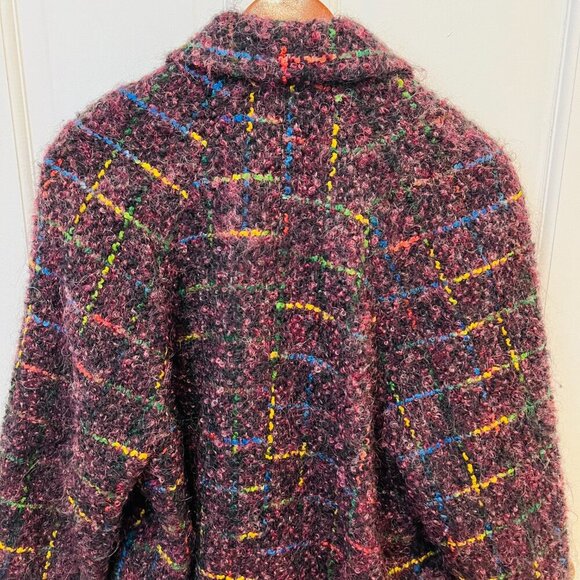 Vintage Jules Tournier Made in France Wool Mohair Short Coat Size Medium - Picture 6 of 16